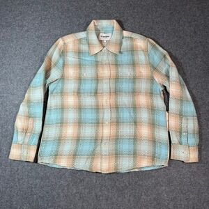 Corridor NYC Acid Plaid Lake View Blue Long Sleeve Button‎ Up Shirt Men Sz S NWT